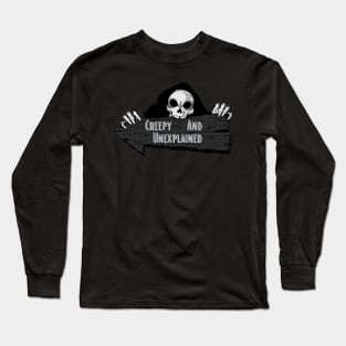 grim reaper C.A.U (creepy and unexplained) Long Sleeve T-Shirt